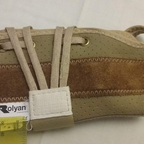 Patterson Medical, Deluxe Lace Up Wrist, Large Left Hand, Beige, New-Last ONE - Picture 3 of 3